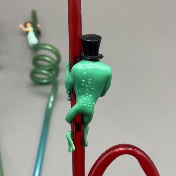 Vintage Crazy Twisty Straws Lot of 5 Disney Warner Bros Applause 90s Rugrats - Picture 12 of 16